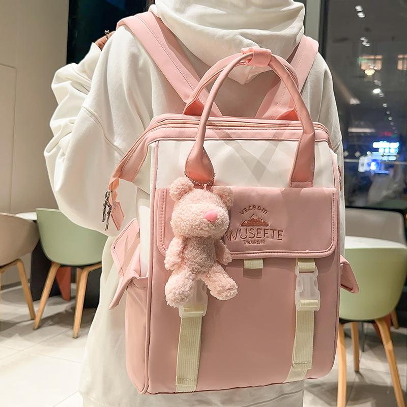 Handbag Elementary school girl High value girl Cute letter children Small backpack