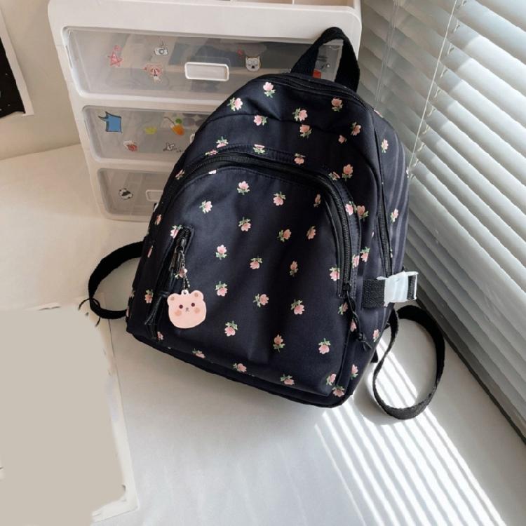 Students School Backpack Flower Print Backpack Travel Rucksack Korean Styles Daypacks Girls Travel Backpack