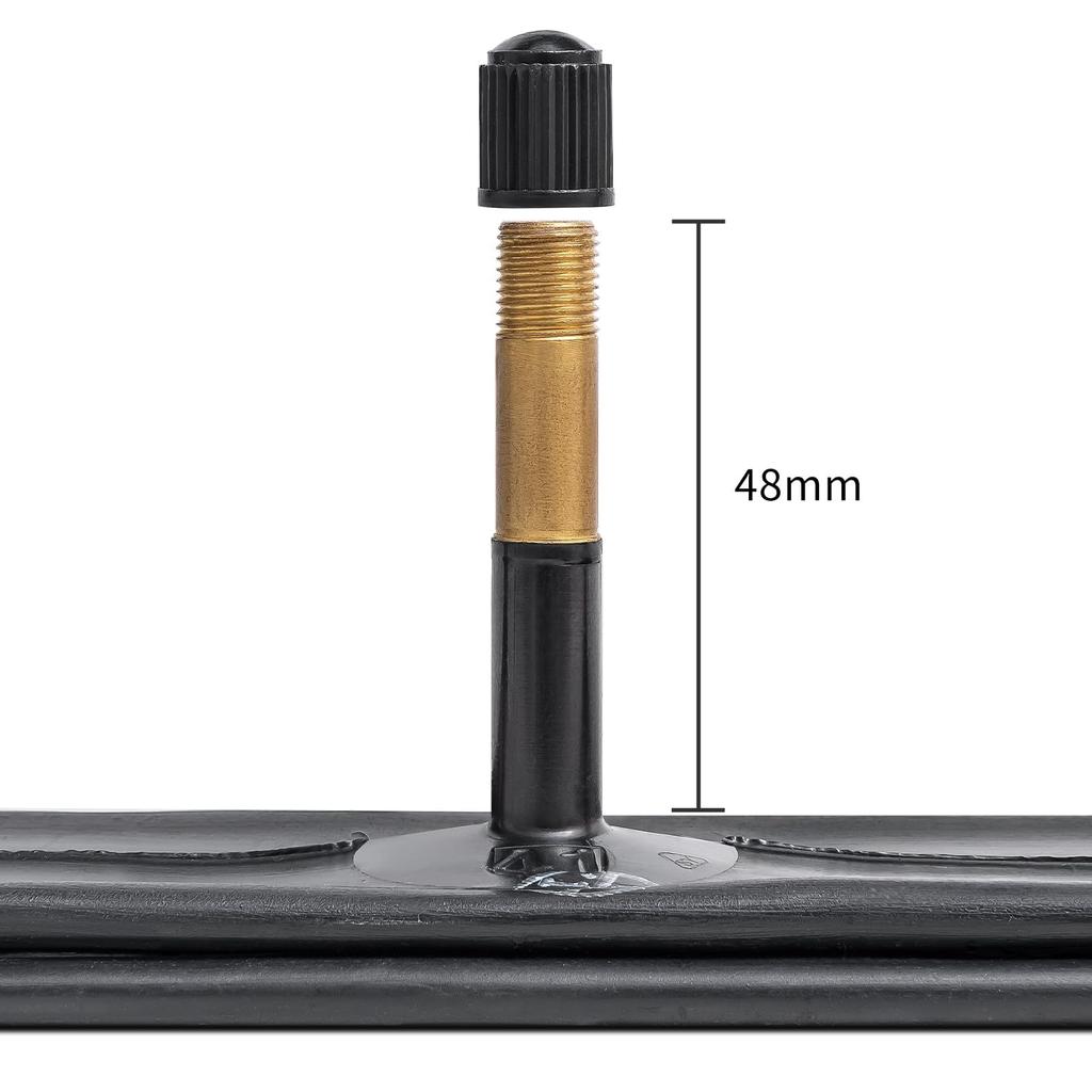 YunSCM 20x3.0/3.5 Bicycle Tubes, Thick Wall, with 48mm Schrader Valves, Ideal for High Rims, Suitable for Fat Bikes and Mountain Bikes