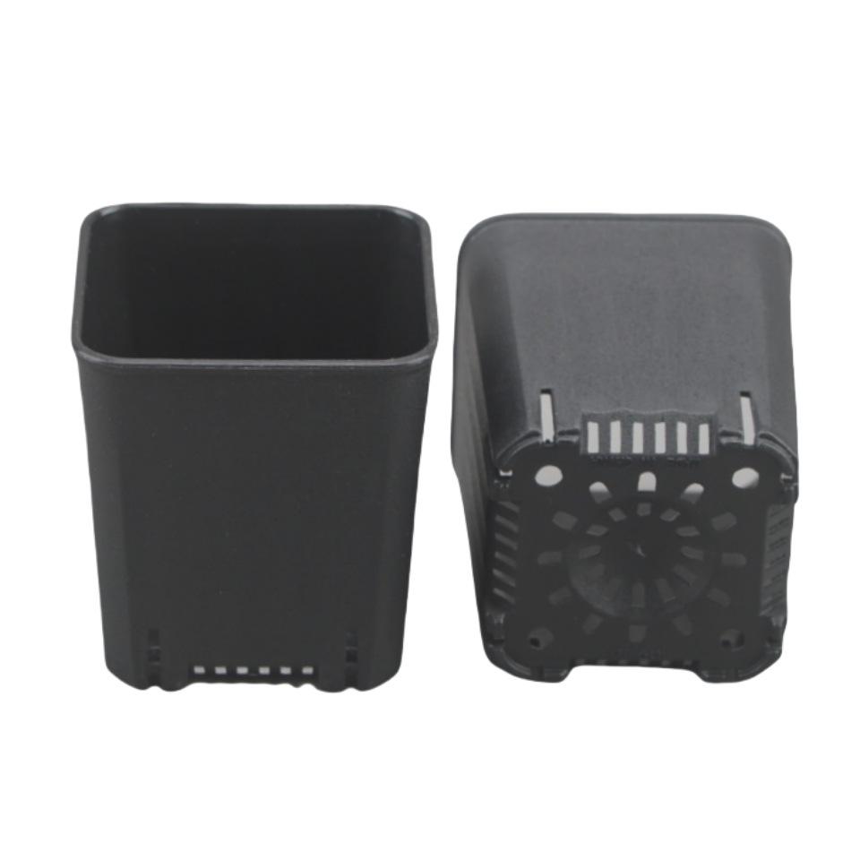 Square Root Control Succulent Pot: Short & Chubby Plastic Flower Pot for Seedlings or Kindergarten Activities