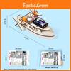Simulated Electric Ship Model Wooden Assembly Material Children Puzzle Toy For Kids Stem Learning And Handson Education
