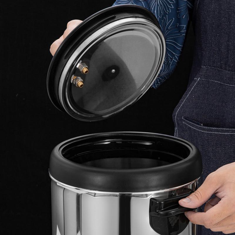 8L/12L/16L/18L Electric Double-layer Milk Tea Bucket Stainless Steel Hot Water Insulation Bucket Automatic Heating Boiling Water Machine