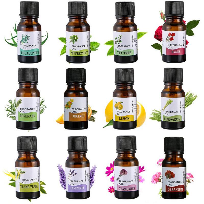 10ml Car Perfume Refill Liquid Flavor Essential Oil with Dropper Car Air Freshener Refill for Air Humidifier Home Auto Fragrance