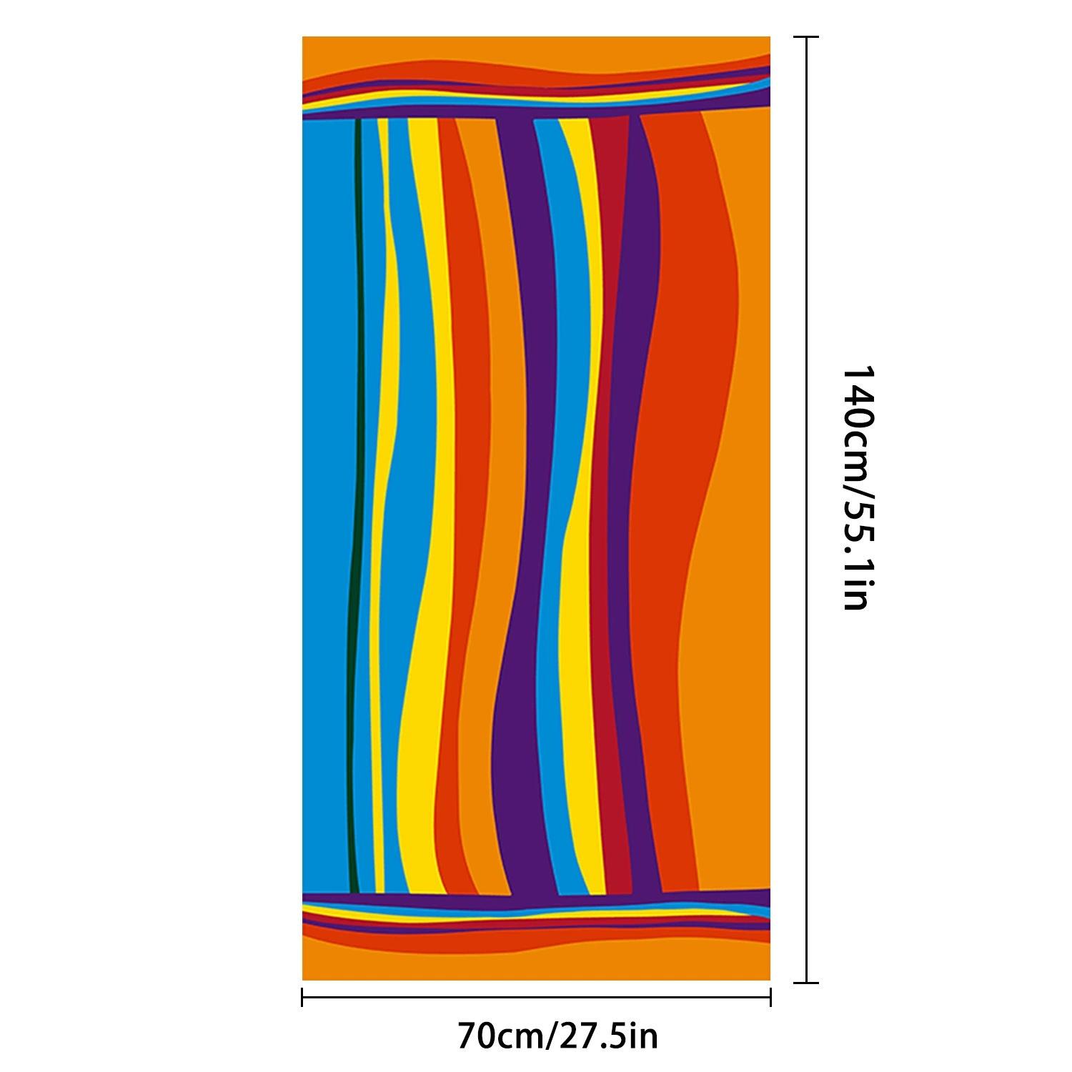 Colored Classic Multi-Color Stripe Beach & Pool Towel - Large Beach Towel Soft & Absorbent Colorful Towels,Essential Beach Items