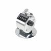 Metal Hand Tally Counter No Battery Required 4Digit Number Device Compact and Portable 4 Digit