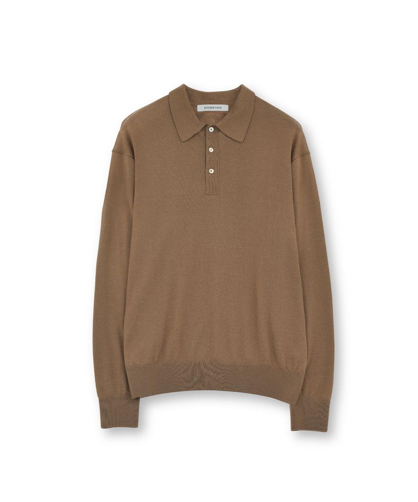 Beulaunyadeu Knit Pique Shirt, Brown