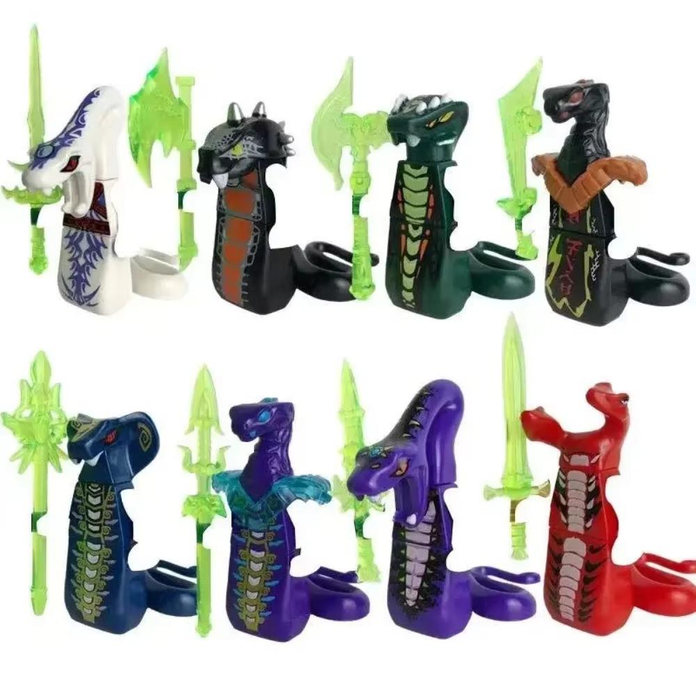 104 PCS ninja building block doll set, assembled role action doll DIY building block doll toy boy birthday gift.