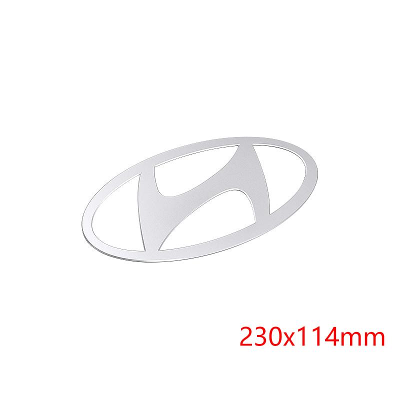 Aluminum Alloy for Hyundai Logo Elantra Sonata Car Rear Badge Front Emblem Trunk Letter Sticker Modification Accessories TT2