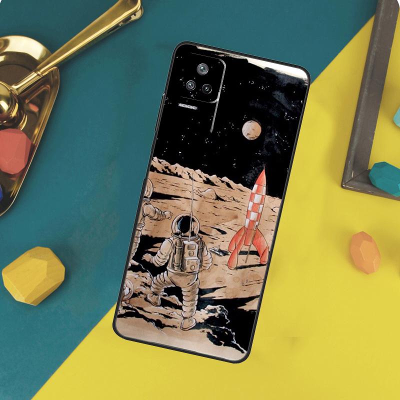 Cartoon Rocket Case For Xiaomi 14T 11T 12T 13T Pro 13 14 15 Ultra POCO X7 Pro X3 X5 X6 F5 F6 M6 Pro Funda