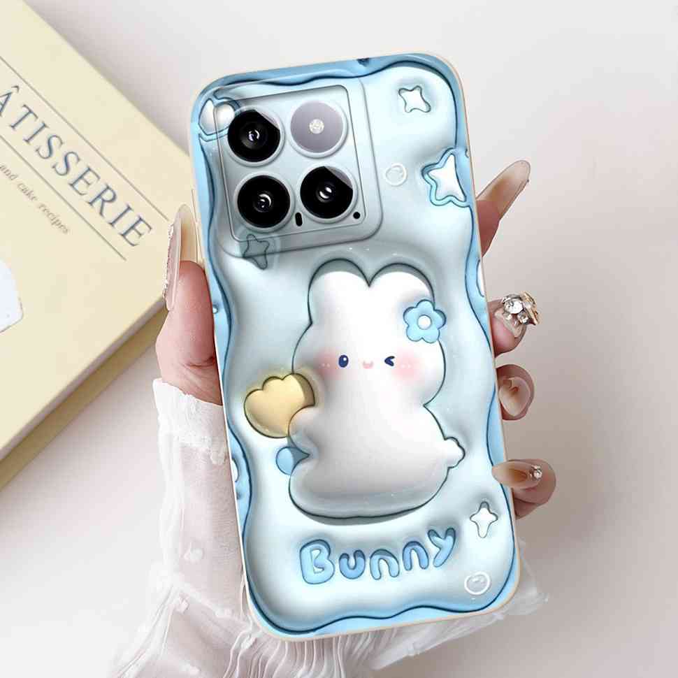 Cover For Xiaomi 14 Case Silicone Shockproof Soft Camera Protective Pattern Matte For Xiaomi 14 Mi14 Xiaomi14 5G 2023 Cases