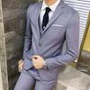 Casual Suit Suit Men's Three-piece Slim Suit Groom Wedding Dress British Style