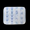 Flower Chain 3D Relief Carving Silicone Nail Mold Diy Nail Art Decoration Floral Design Transparent Manicure Template