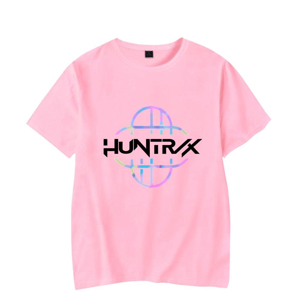 Anime KPop Demon Hunters Huntrix Tshirt Men Women Fashion Cotton T Shirt Summer Unisex Crewneck Short Sleeve  Streetwear Tees