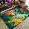 Lion Adventure Carpet For Playroom Bedroom Living Room Sofa Home Decorkids Game Area Rug Nonslip Floor Mat