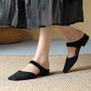 Fashion 2025 New Summer Women Shoes Sheepskin Shoes for Women Simple Bow Women Slippers Low Heels Square Toe Slippers Mules Handmade