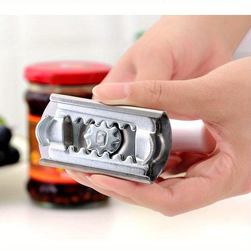 Adjustable Multi-function Bottle Cap Opener Stainless Steel Lids Off Jar Opener Labor-saving Screw Can Opener for Kitchen Gadget