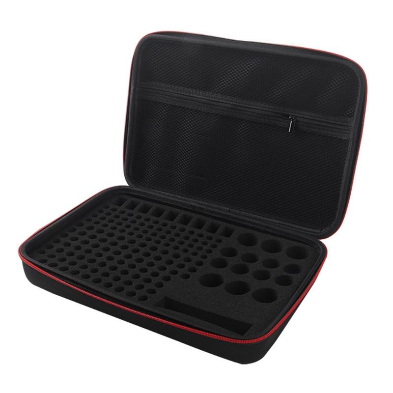 Portable EVA Battery Storage Bag with Water Resistant and Impact Resistant for 2A 3A C D Travel and Outdoor Activity