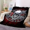 Skull Art Flannel Blanket Throw Blanket Soft Warm Sofa Bed Camping Car home Decor Unique Christmas Gift C9301686