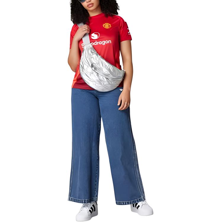 Adidas Manchester United 24/25 Home Jersey, Women's Red Gradient Football Tops IT1973
