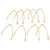 100pcs 30x17mm/40x22mm Stainless Steel V-shape French Earring Hooks Earwire DIY Earrings Jewelry Making Accessories Findings