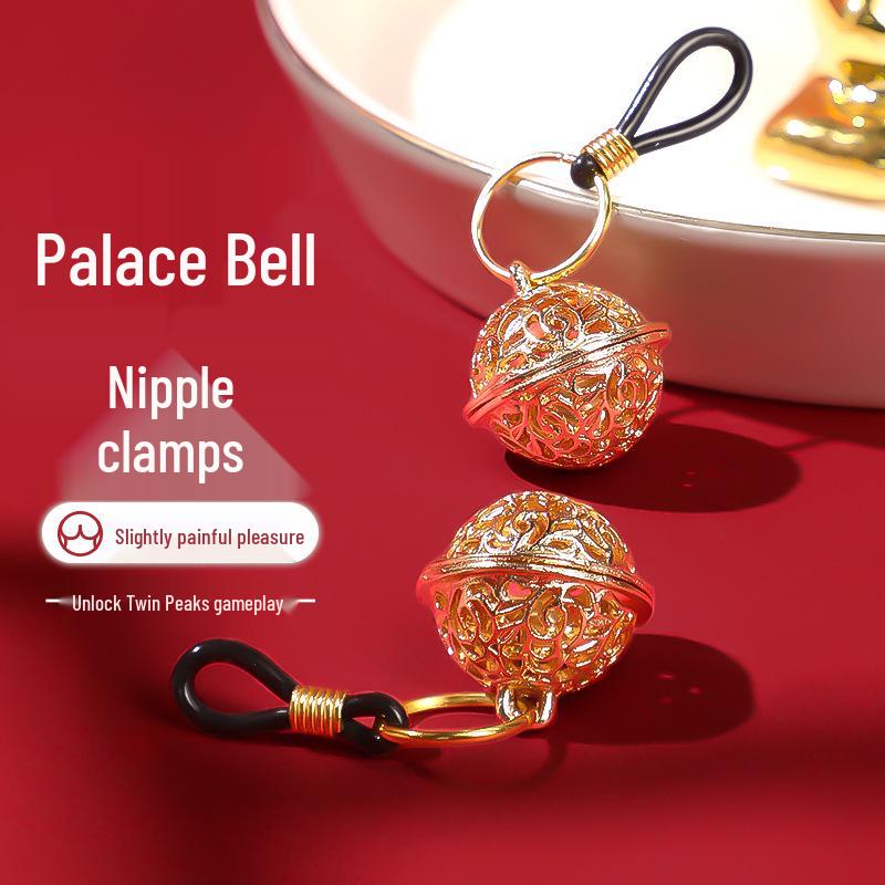 Bell Nipple Clamps: Wearable SM Training Toys for Outdoor Erotic Stimulation and Punishment