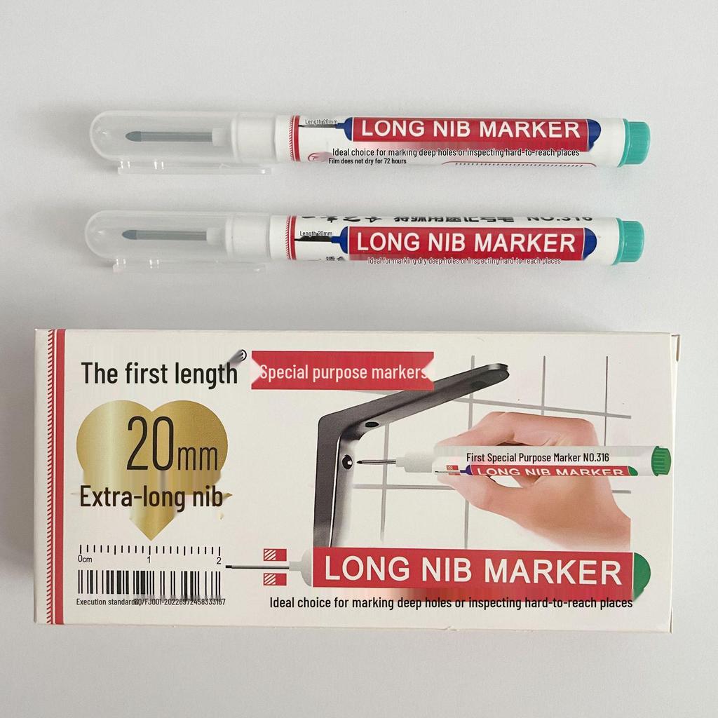 72-Hour Cap-Off Long-Tip Woodworking Marker