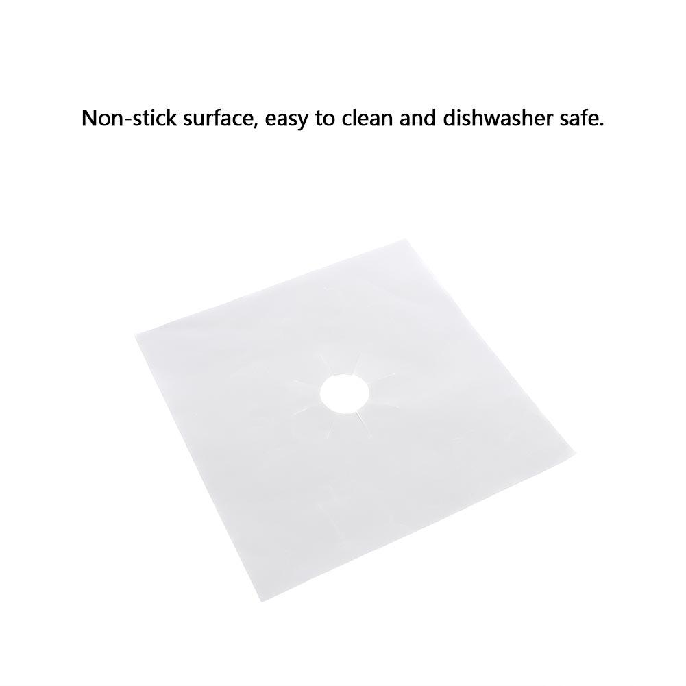 6 ks/sada opakovaně použitelných skleněných vláken, chráničů plynových sporáků, ochranná podložka, kuchyňské nářadí (stříbrný)