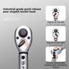 16Pcs Professional Torque Wrench Kit 1/4” Drive Adjustable Preset Tool For Automotive Mechanical Applications