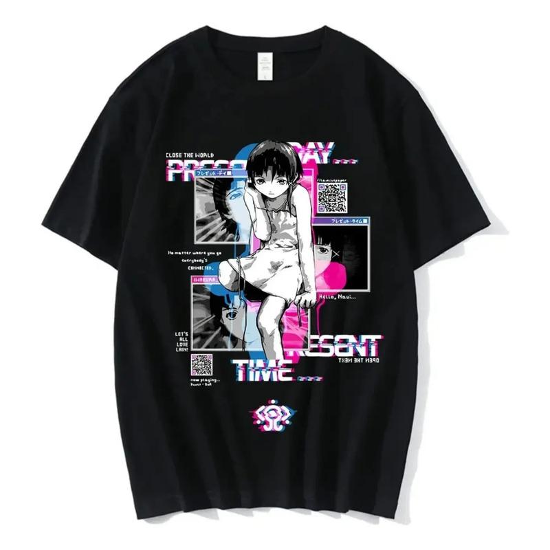 Camiseta De Manga Corta Anime Serial Experiments Lain De 202 S