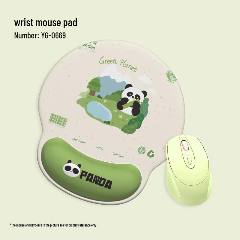 Cute Happy Fishing Wrist Support Mouse & Keyboard Pad for Office