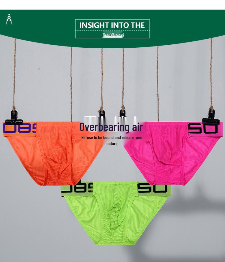 Herren Low Waist Mesh Dreiecks-Slips: Sexy, Atmungsaktiv, Hüfthebend, Ausbeulungsverstärkende Unterwäsche