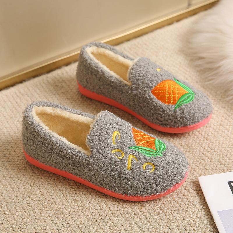 Winter new cloth shoes women's indoor home cotton slippers one-pedal soft-soled cotton shoes