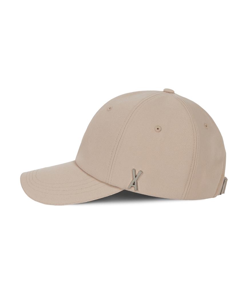 Bajal Silver Studded Oversized Ball Cap Beige