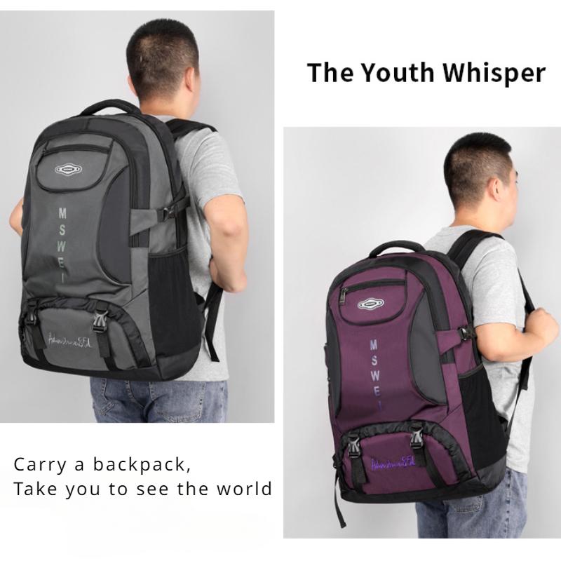 2024 New Outdoor Travel Backpack 50L/65L/85L Large Capacity Duffle Bag High Quality Oxford Waterproof Breathable Travel Bag Business Trip Hiking Bag