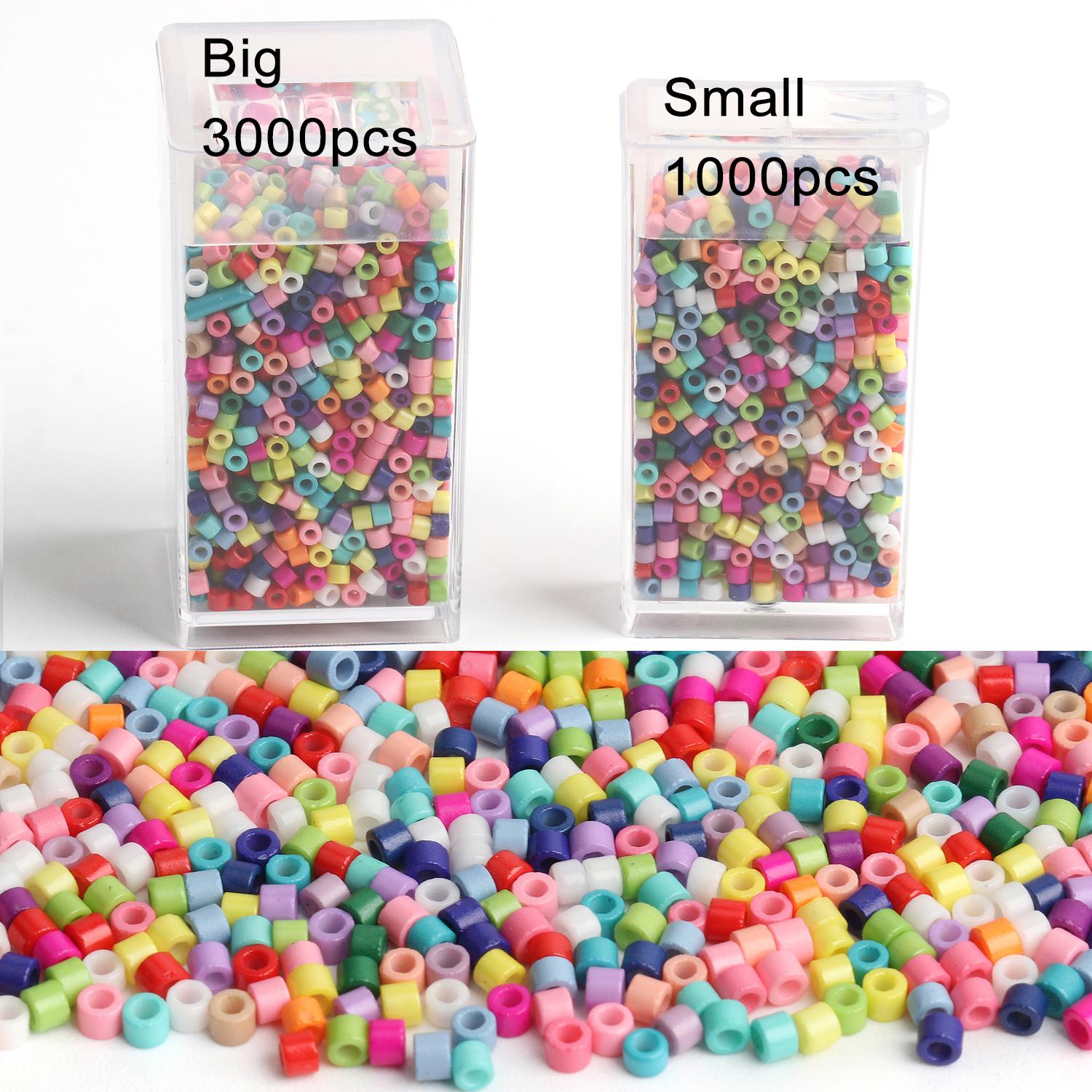 Wholesale 2mm Czech Glass Seed Beads Tube Shape Boxed Beads Accessories For Jewelry Making DIY Bracelet Material Supplier 1box small box 1000pcs
