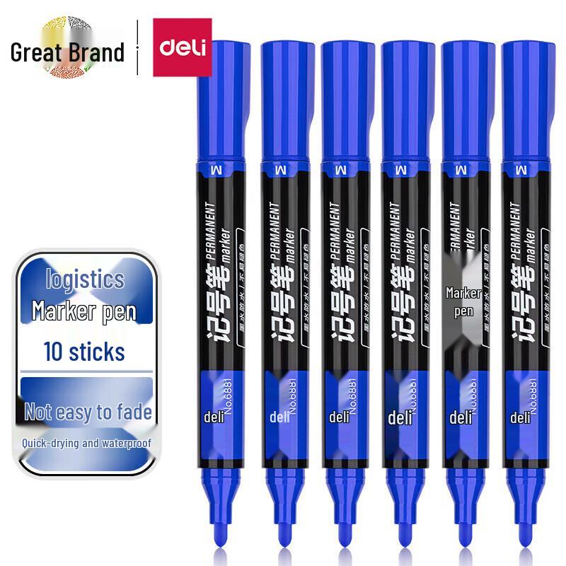 Deli 6881 Broad Tip Permanent Marker Pen