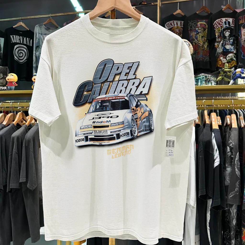 Opel Calibra DTM Tourenwagen Rennsport Rallye Formel 1 Retro 100% Baumwolle T-Shirt Herren Oberteil 90er 80er Omega
