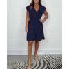 Women's V Neck Ruffle Sleeve Wrap Midi Dress Elegant Casual Summer Party Dress