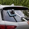 Portable Car Detailing Cleaning Kit Magnetic Windshield Kit, Double-Sided Glass Cleaner with Microfiber Cloth Pads Long Telescopic Handle, Reusable