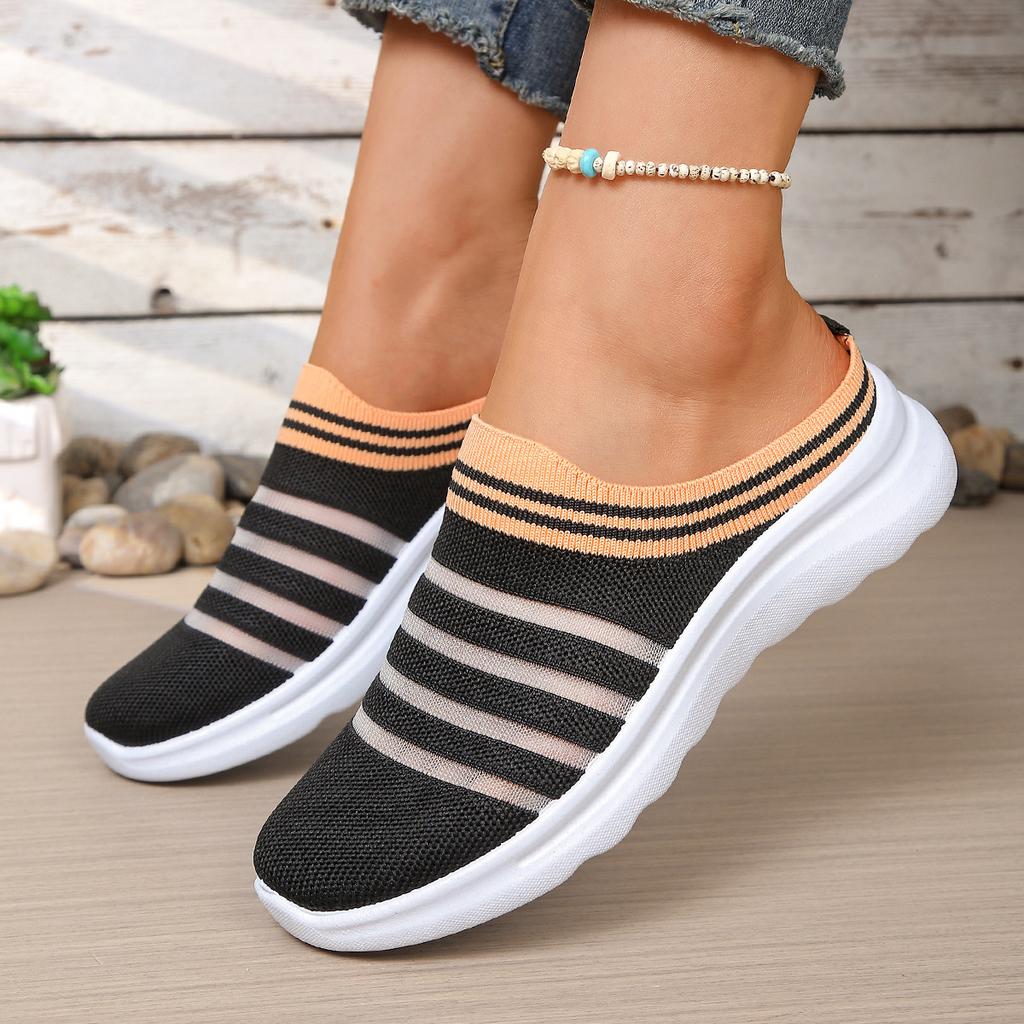New Style Casual Breathable Women's Half-toe Slippers - Lightweight Home Shoes