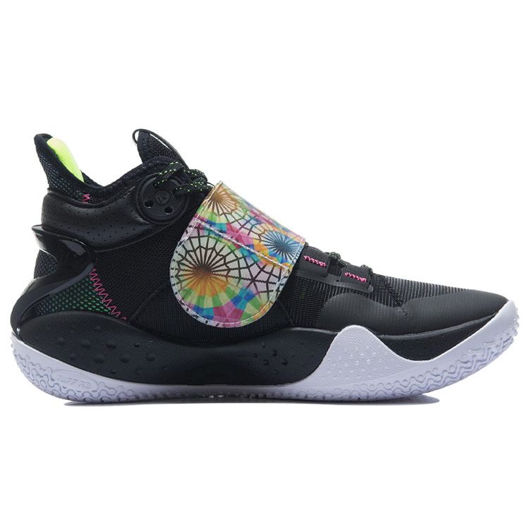 Li Ning Sonic 9 Notre Dame Rebound Wear-Resistant Mid-Top Basketball Shoes Men Basketball Shoes Black ABAR011-6
