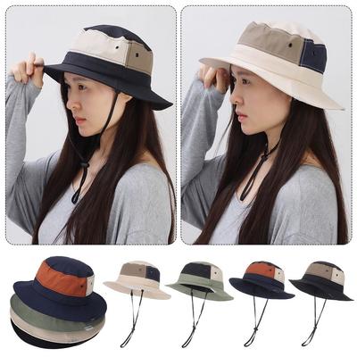 Large Anti-UV Bucket Hat Wide Brim Sun Protection Panama Hat Quick-dry Breathable Mountaineering Caps Summer