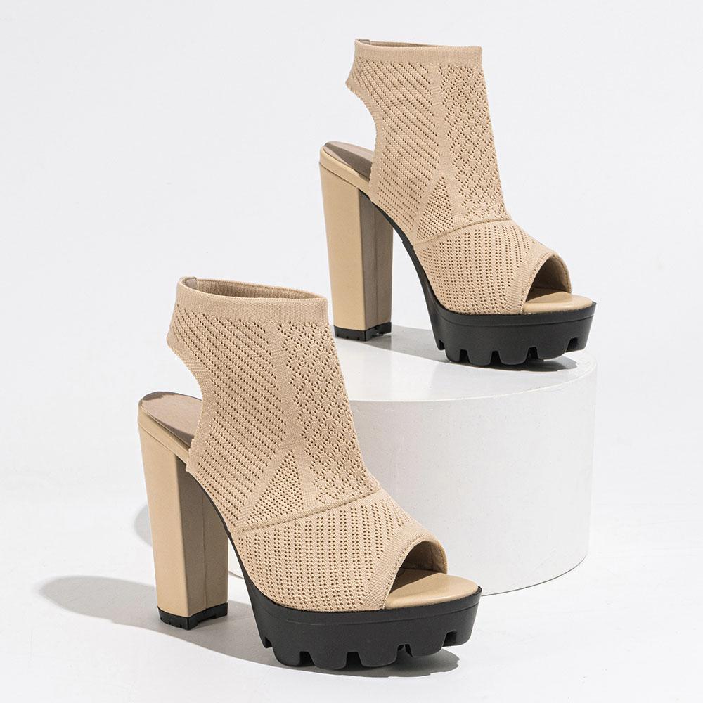 

Новые летние женские босоножки на платформе и толстом каблуке, винтажные полые офисные туфли для женщин 35