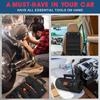 Heavy Duty Tool Bag Roll Up, UUP Rolled Empty Tool Organizer, Foldable with 2 Small Pouches, Portable for Mechanics Electricians