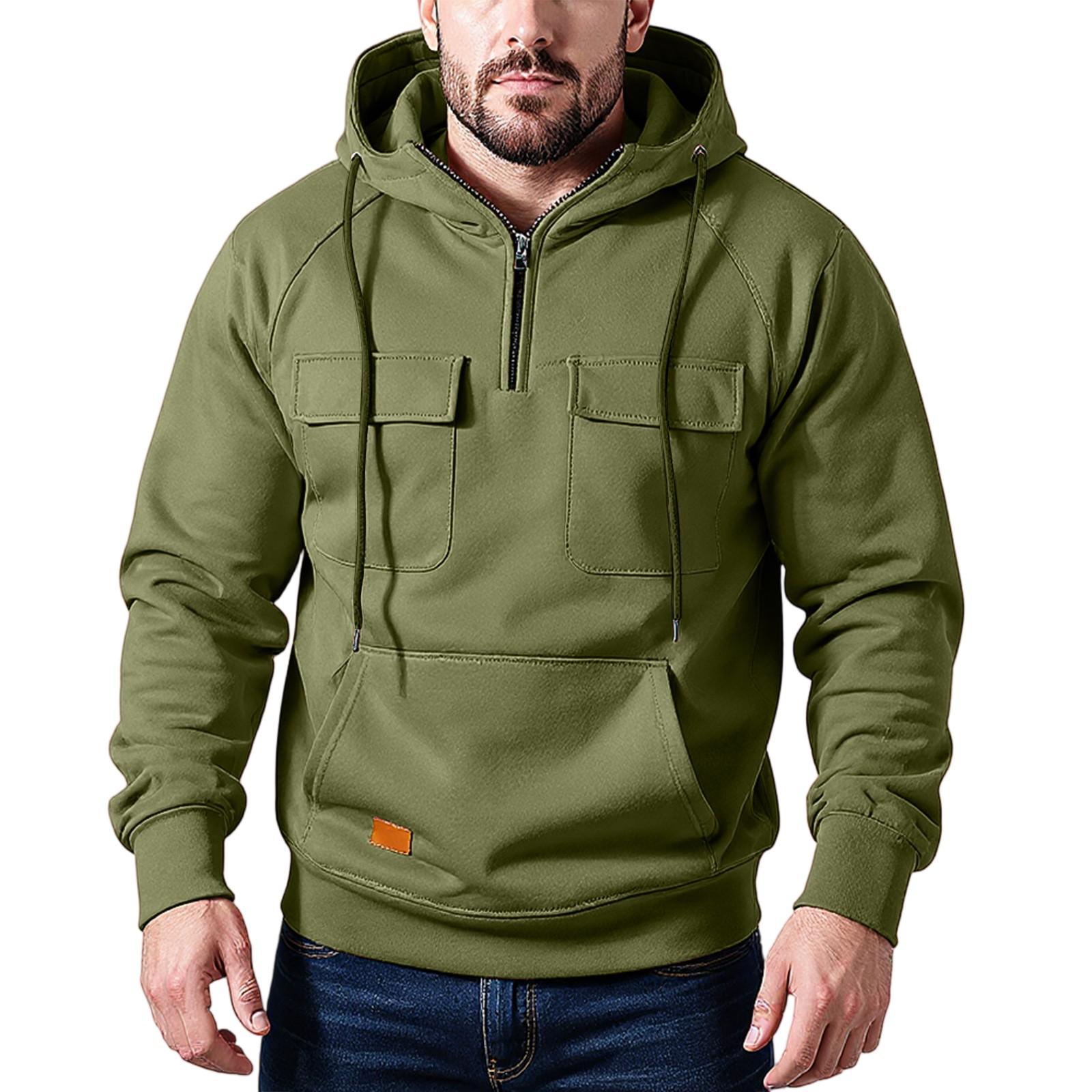 Stand Up Collar Men s Warm And Loose Outdoor Solid Color Warm And Breathable With Thickened Fleece L 2389₽