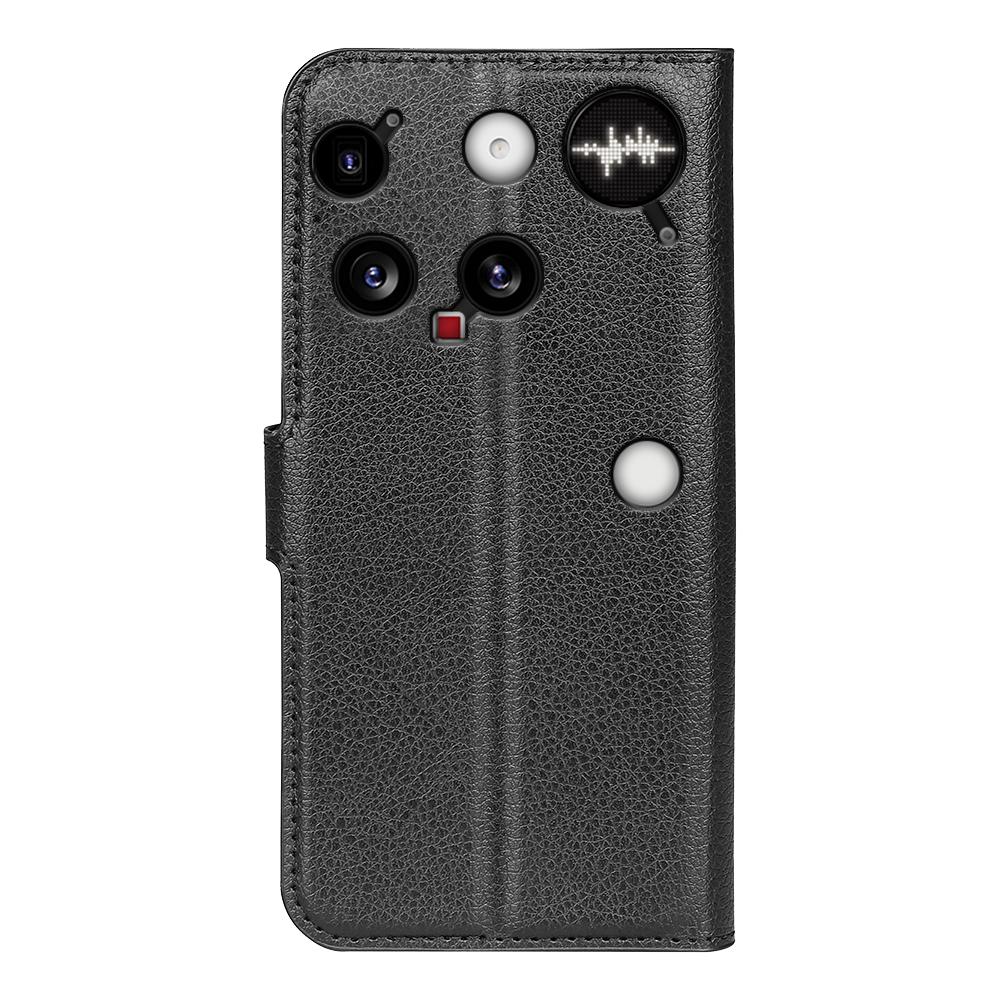 For Nothing Phone (3) 5G Case Litchi Texture Shockproof Leather Wallet Phone Cover