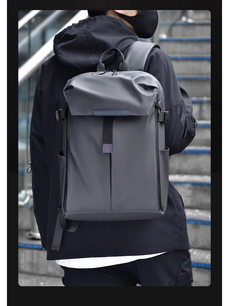 Men's Large Capacity Motorcycle & Travel Backpack with Helmet/Basketball Holder