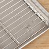 Stainless Steel Baking Pan Tray With Wire Rack Cake Baking Bbq Pan Tray Removable Cooling Rack Oven Cooking Grilling Tool