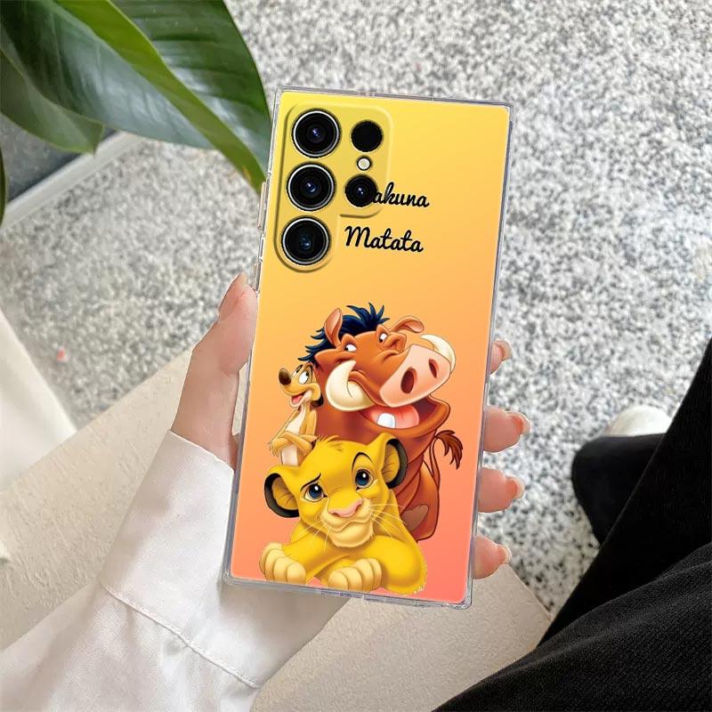 The Lion King Disney Transparent Case For Samsung Galaxy S26 S25 Ultra S24 S22 S26 Plus S20 S23 S21 S25 FE S24 5G Clear Cover