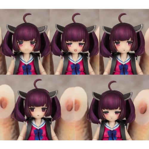 PM Office A Plafia Tohoku Kiritan Mini Figure Set, Approximately 120mm Tall, 1/12 Scale, Pre-Colored Plastic Model Kit, PP249